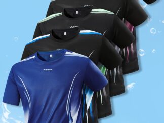 5er-Pack atmungsaktive T-Shirts für Herren