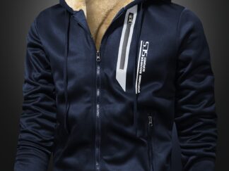 Winterjacke für Herren mit Fleecefutter und Kapuze