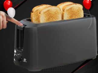 SUPERLEX 4-Scheiben-Toaster, 1450 W, Mattschwarz