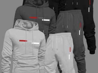 Lässiges Herren-Set aus Kapuzenpullover und Jogginghose