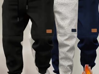 3-teiliges Thermo-Trainingshosen-Set für Herren