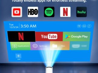Intelligenter Mini-Projektor mit Android 11, nativer 720p- und 4K-Unterstützung