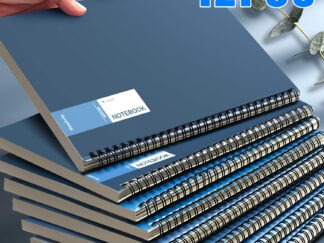 A5-Notizbuch mit Spiralbindung, Robuster Softcover-Einband & Doppeldrahtbindung