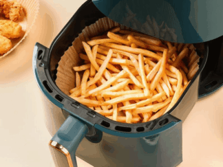 200 Stk runde antihaftbeschichtete Heißluftfritteusen-Formen