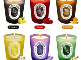 Geschenkset mit 3 Duftkerzen im Glas, langanhaltende Duftkerzen aus Sojawachs